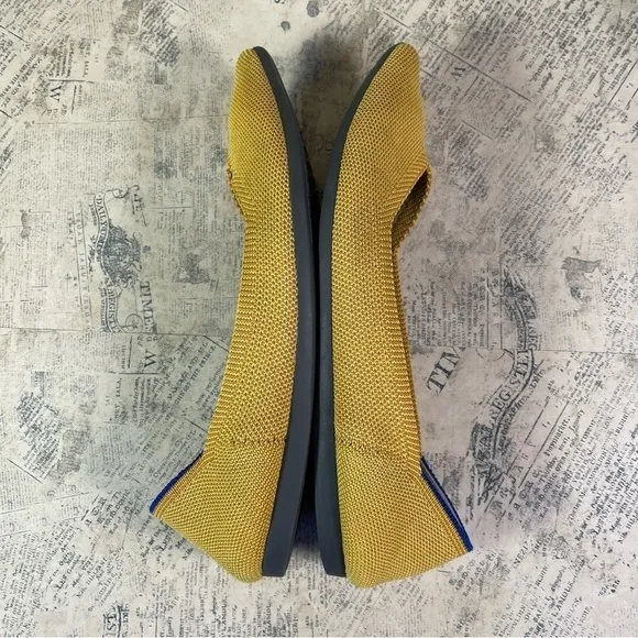 Rothy's 'The Point' Marigold Yellow Pointed Toe Flats
