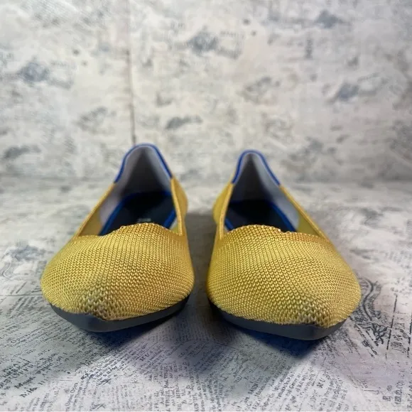 Rothy's 'The Point' Marigold Yellow Pointed Toe Flats