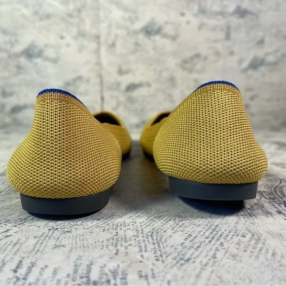 Rothy's 'The Point' Marigold Yellow Pointed Toe Flats