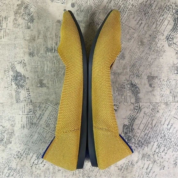 Rothy's 'The Point' Marigold Yellow Pointed Toe Flats