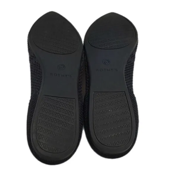 Rothy's The Point Maritime Navy Lattice Stitch Ballet Flats Women’s Size W8