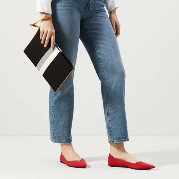 {Rothy’s} The Point Red Flats