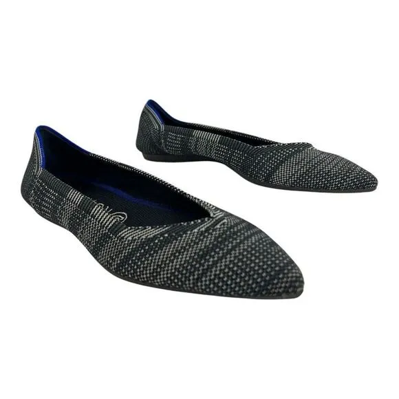 Rothy's The Point Womens Size 8 Retired Granite Heather Ballet Flats