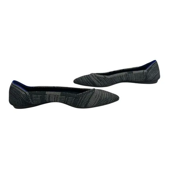 Rothy's The Point Womens Size 8 Retired Granite Heather Ballet Flats