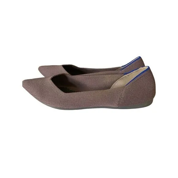 Rothy's The Point pointed flats no insoles women's size 8