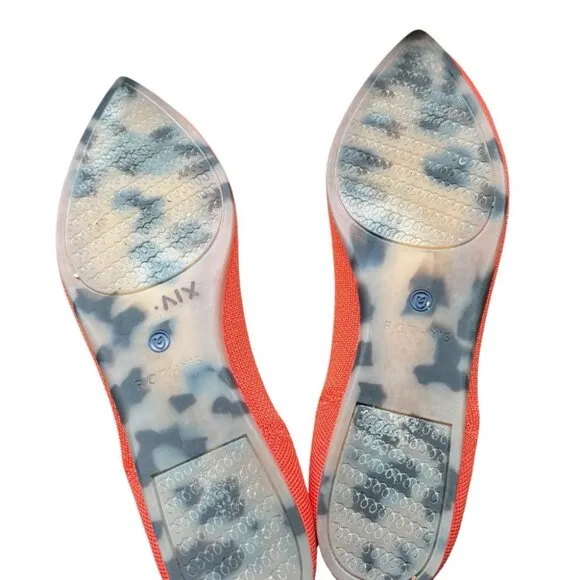 Rothy's Women's Orange Flats Pointed Toe Size 10w