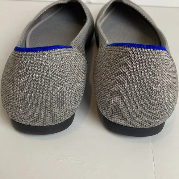 Rothy's Womens The Point Metallic Pointed Toe Slip On Ballet Flats Size 8.5