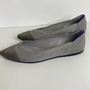 Rothy's Womens The Point Metallic Pointed Toe Slip On Ballet Flats Size 8.5