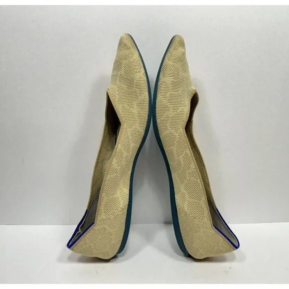 Rothy's The Point Ballet Flats Sahara Gold Women's Casual Shoe Size 11.5