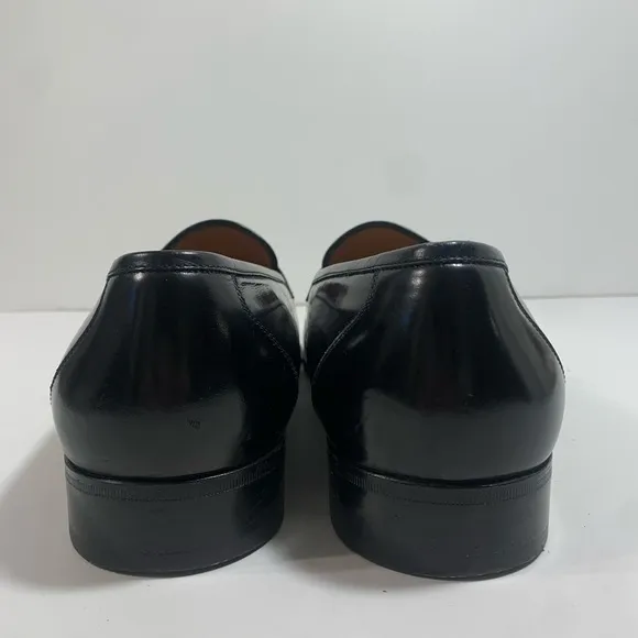 Salvatore Ferragamo Black Leather Mens Penny‎ Loafers 8.5 EE