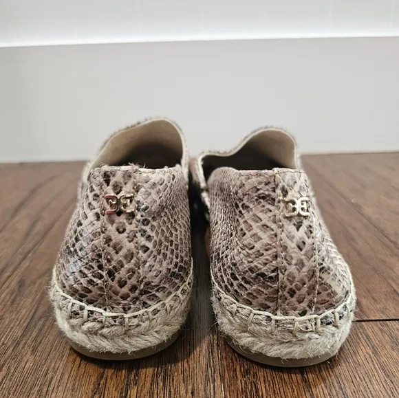 Sam Edelman Kesia Espadrille FlatsWomen's Snake Skin, Multi Size 9 NWOT
