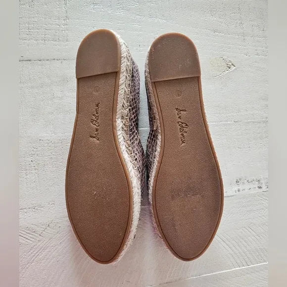 Sam Edelman Kesia Espadrille FlatsWomen's Snake Skin, Multi Size 9 NWOT