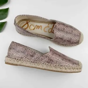 Sam Edelman Kesia Espadrille FlatsWomen's Snake Skin, Multi Size 9 NWOT