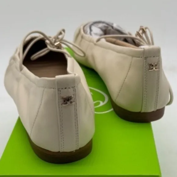 Sam Edelman Leather Ballet Flats‎ Pointed Toe Dressy Beige Size 9M