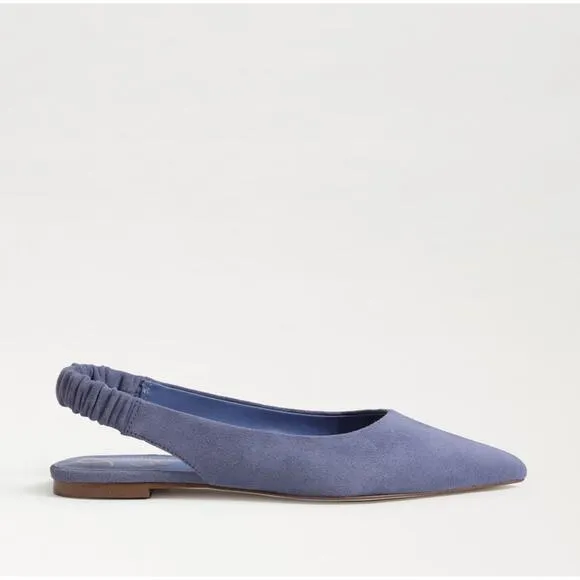 SAM EDELMAN Whitney Slingback Pointed Toe Flat Dusty Violet Purple Sz 10 NWOB