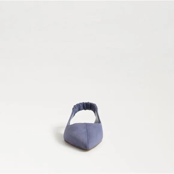 SAM EDELMAN Whitney Slingback Pointed Toe Flat Dusty Violet Purple Sz 10 NWOB