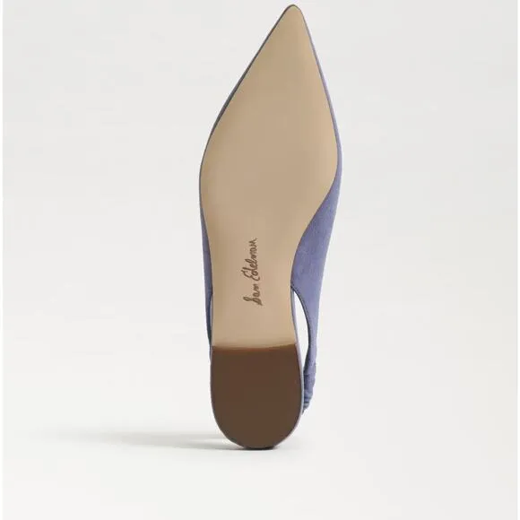 SAM EDELMAN Whitney Slingback Pointed Toe Flat Dusty Violet Purple Sz 10 NWOB