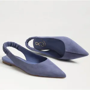 SAM EDELMAN Whitney Slingback Pointed Toe Flat Dusty Violet Purple Sz 10 NWOB