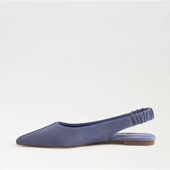 SAM EDELMAN Whitney Slingback Pointed Toe Flat Dusty Violet Purple Sz 10 NWOB