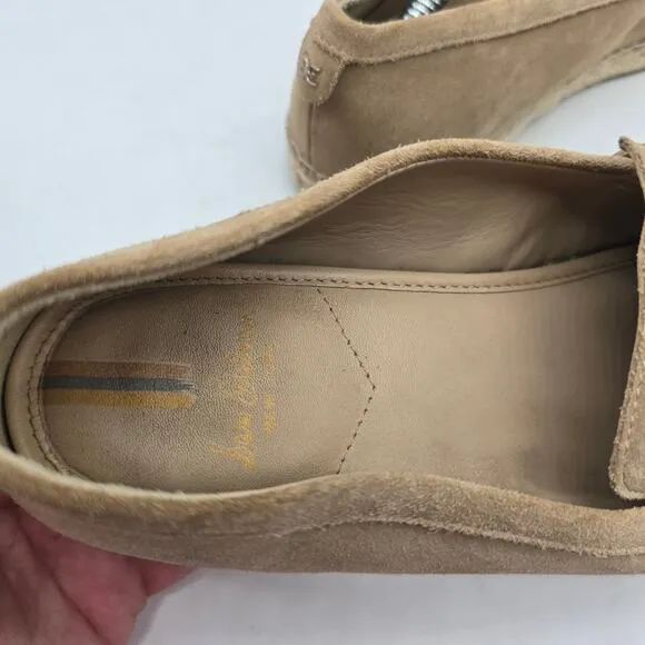 Sam Edelman Women's Kai Suede Espadrille Flat Loafers Casual Beige Size 7.5M