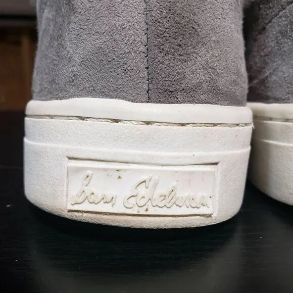 Sam Edelman Women's Leya Fashion Sneaker Gray Size 8.5