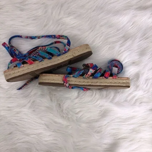 Sam Edelman Circus Multicolor Lace Up Espadrilles