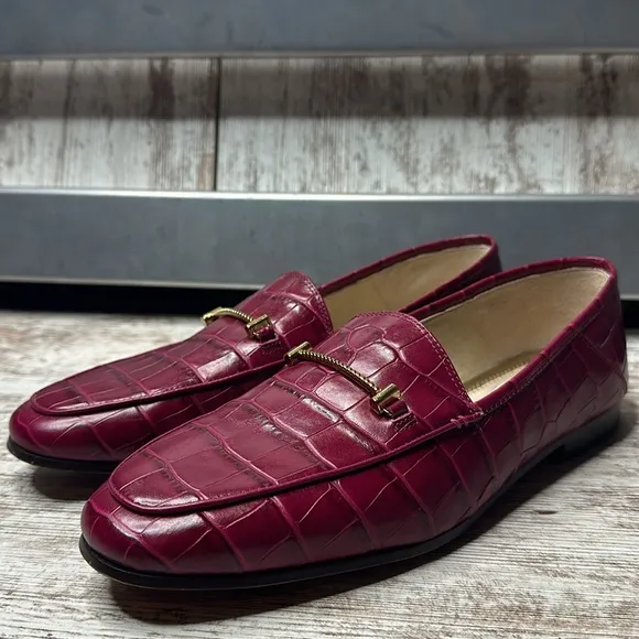 Sam Edelman LORAINE BIT BERRY CROC LOAFER Loafers size 11M
