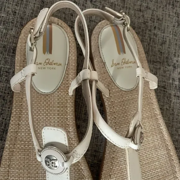 Sam Edleman Women's Gigi Retro T-Strap Flat Sandals Size 9