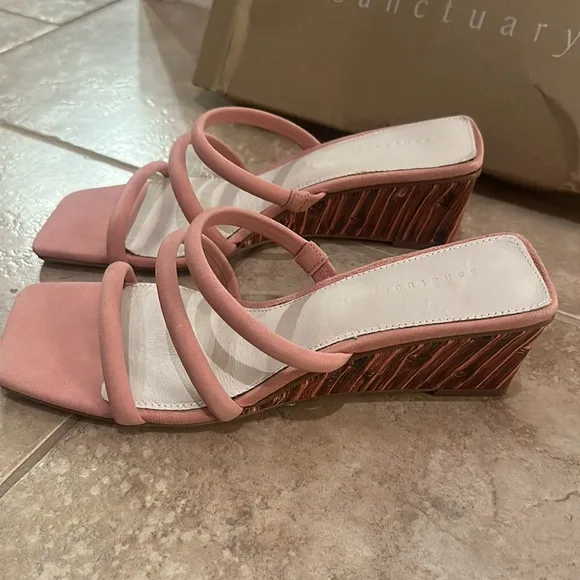 SANCTUARY Klique Suede Sandals in Clay NEW