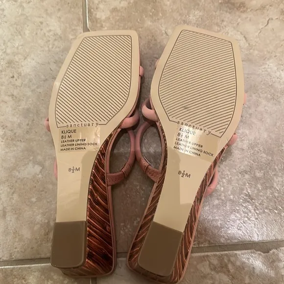 SANCTUARY Klique Suede Sandals in Clay NEW
