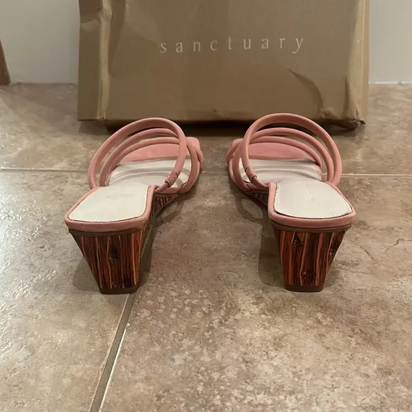 SANCTUARY Klique Suede Sandals in Clay NEW