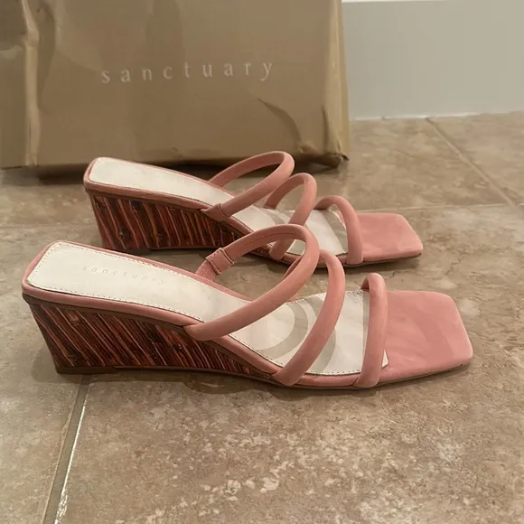 SANCTUARY Klique Suede Sandals in Clay NEW