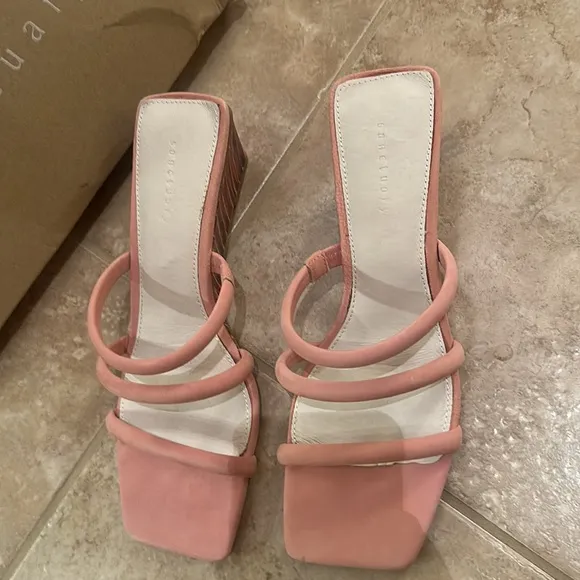 SANCTUARY Klique Suede Sandals in Clay NEW