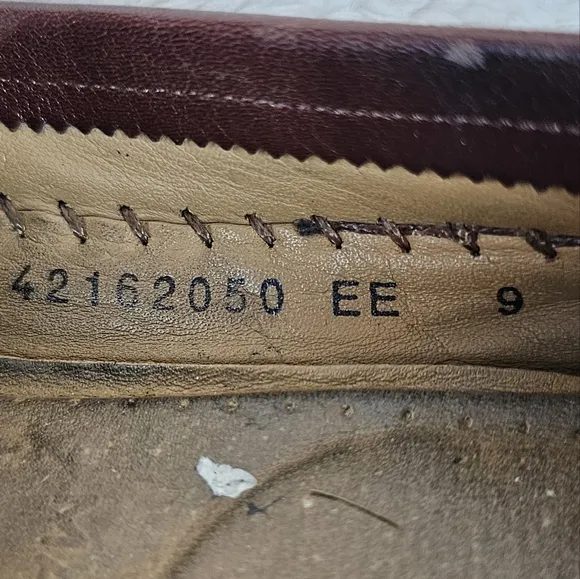 Santoni Tassel Loafers Mens 9 EE Brown Made In Italy Woven Western Classic Prep