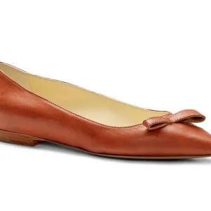 Sarah Flint Natalie Brown Leather Flats