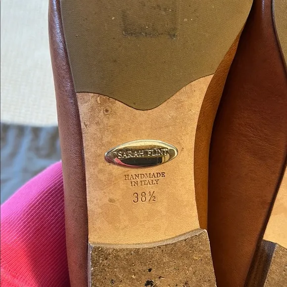 Sarah Flint Natalie Brown Leather Flats