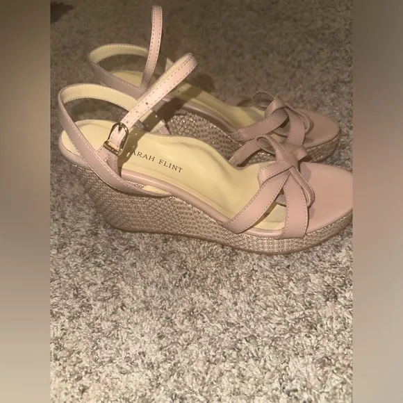 Sarah Flint The Perfect Mirjana Wedge Espadrilles EUC Size IT 40 (US 9-9.5)