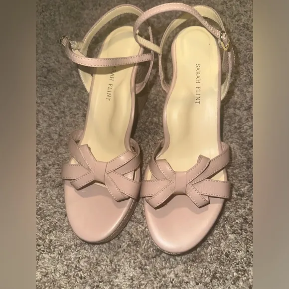 Sarah Flint The Perfect Mirjana Wedge Espadrilles EUC Size IT 40 (US 9-9.5)