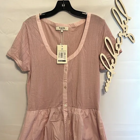 SEA NEW YORKLilac Salome Button Down Dress
