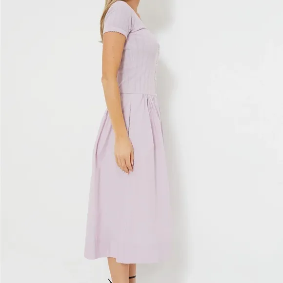 SEA NEW YORKLilac Salome Button Down Dress