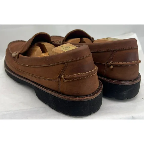 Sequoia by Allen Edmonds Penny Loafers Men’s 11D Brown Slip On Round Toe Nubuck