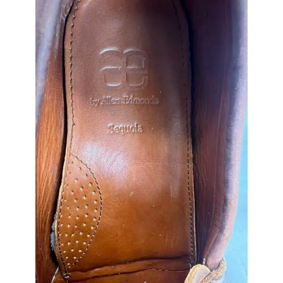 Sequoia by Allen Edmonds Penny Loafers Men’s 11D Brown Slip On Round Toe Nubuck