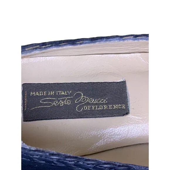 Sesto Meucci Soft Black Italian Leather Loafer- Size 7N
