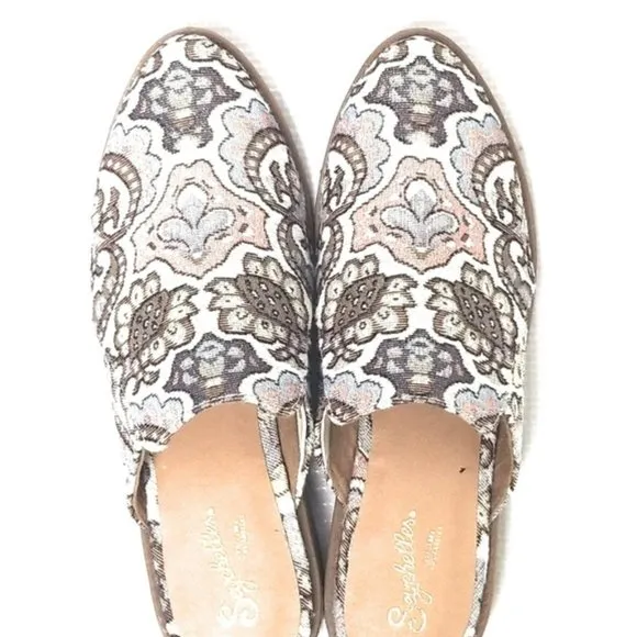 SEYCHELLES Anthropologie Slip On Mules Size 7‎