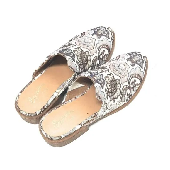 SEYCHELLES Anthropologie Slip On Mules Size 7‎