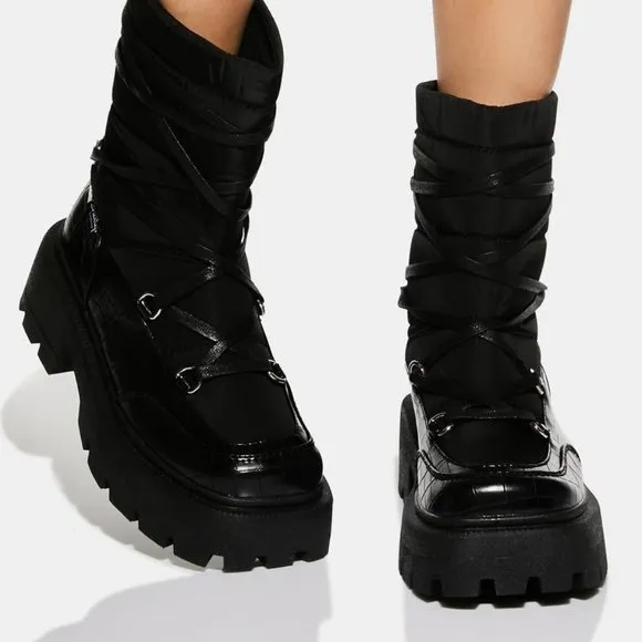 Shellys London BIG BLACK  Snowfall Snow Boots  ( BRAND NEW !!! )