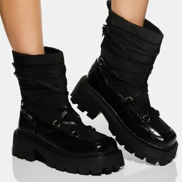Shellys London BIG BLACK  Snowfall Snow Boots  ( BRAND NEW !!! )