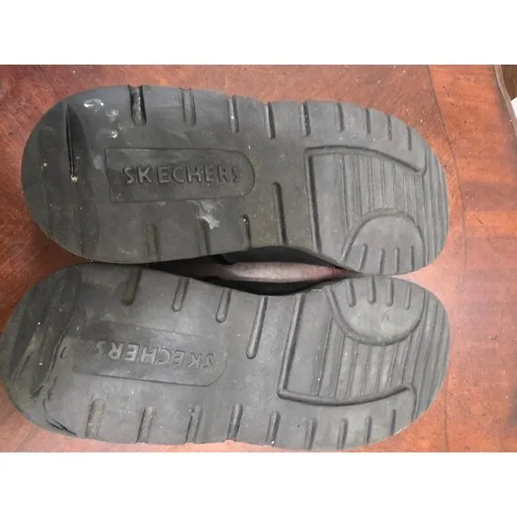 Skechers Black Chunky Y2k 90 Sneakers Side Zipper Detail Size 9.5