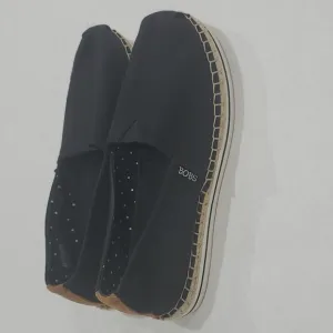 Skechers BOBS breeze memory foam platform espadrilles black size 8.5