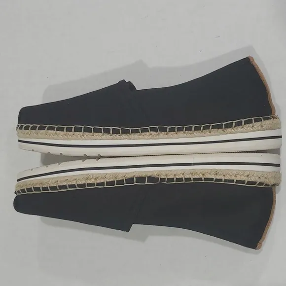 Skechers BOBS breeze memory foam platform espadrilles black size 8.5